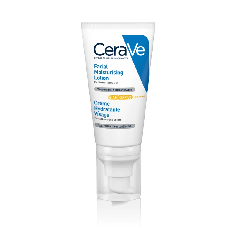 CeraVe Facial Moisturizer with SPF 50 for Dry Skin