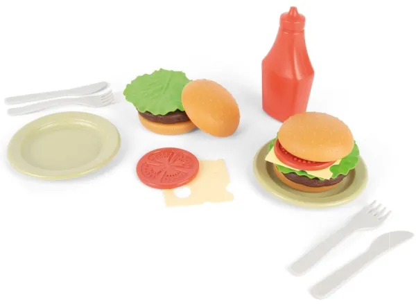 Dantoy BIO Plastic Burger set - 19 Delar