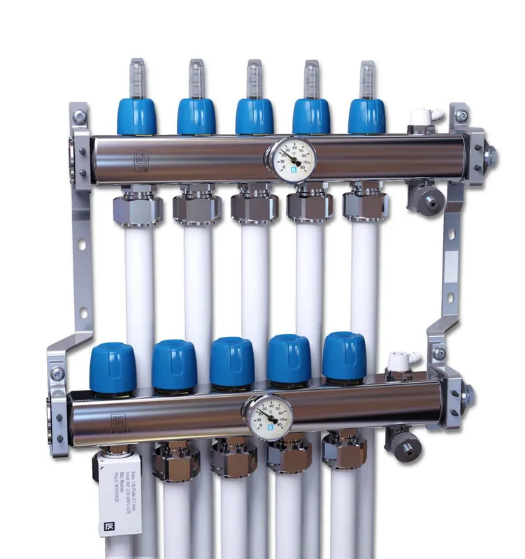 LK Systems 2410258V Värmekretsfördelare 128 x 355 mm, 1 grupp
