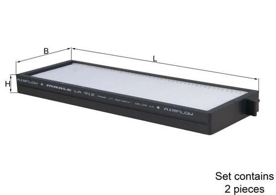 Kupéfilter MAHLE LA 912/S
