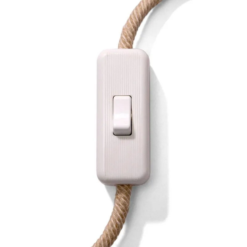Creative cables Sladdströmbrytare enpolig vit