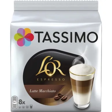 L’OR Tassimo Espresso Latte Macchiato kaffekapslar, 8 port