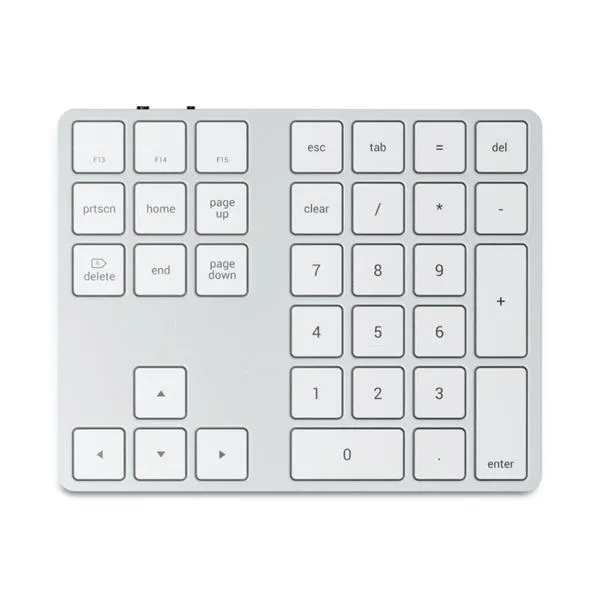 Satechi Trådlösa Utökade Numeriska Tangentbord - Silver