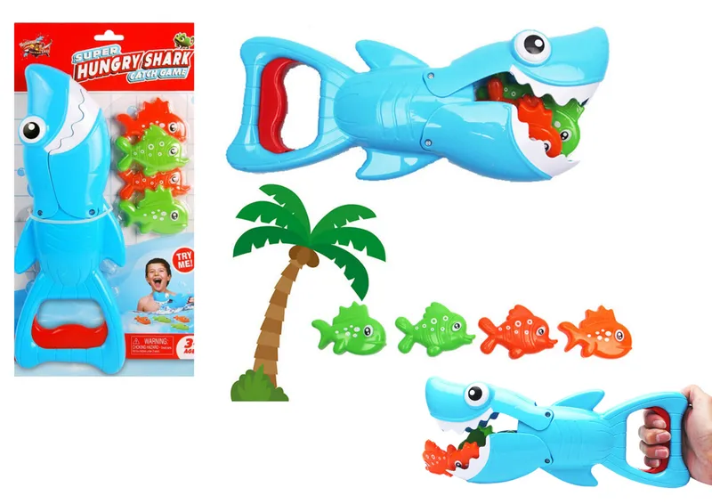Shark Fishing Bath Game Set - Blå