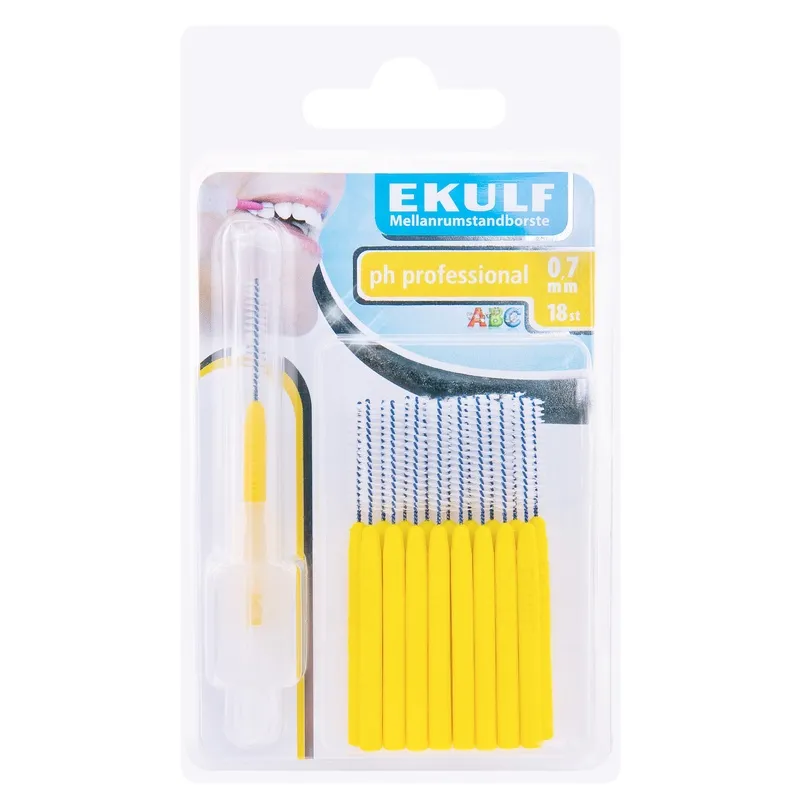 Ekulf Ph Professional Mellanrumsborste 0,7 mm 18-pack