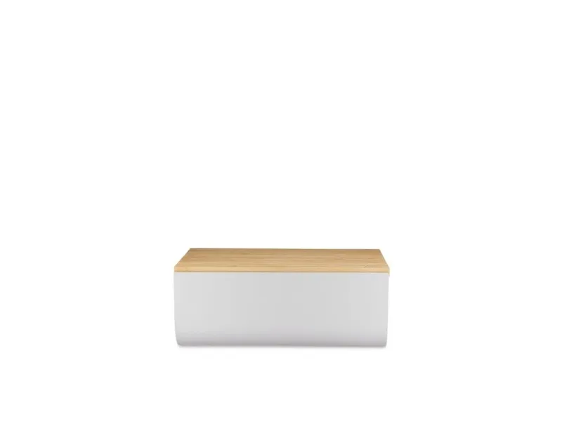 Alessi Mattina brödlåda 34 cm Varm grå-bambu