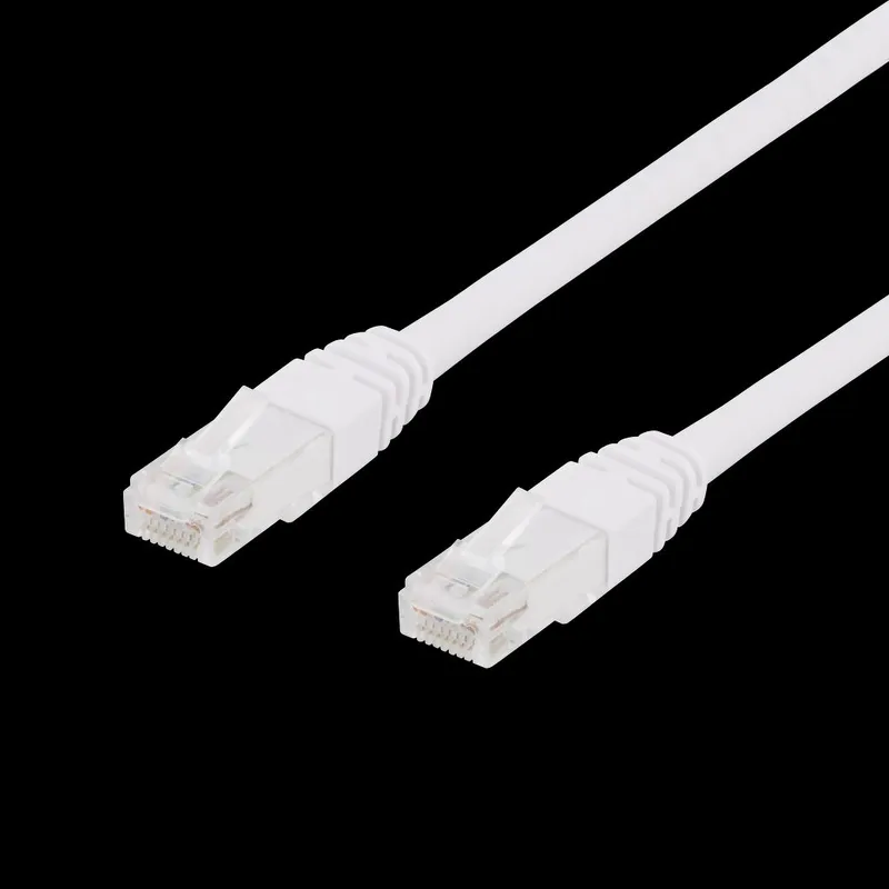 DELTACO TP-607V – Patch-kabel – RJ-45 (hane) till RJ-45 (hane) – 75 cm – UTP – CAT 6 – formpressad – vit