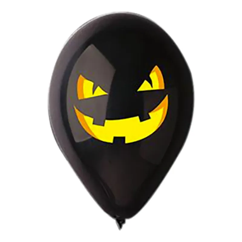 Ballonger Halloween Pumpa Svart - 100-pack