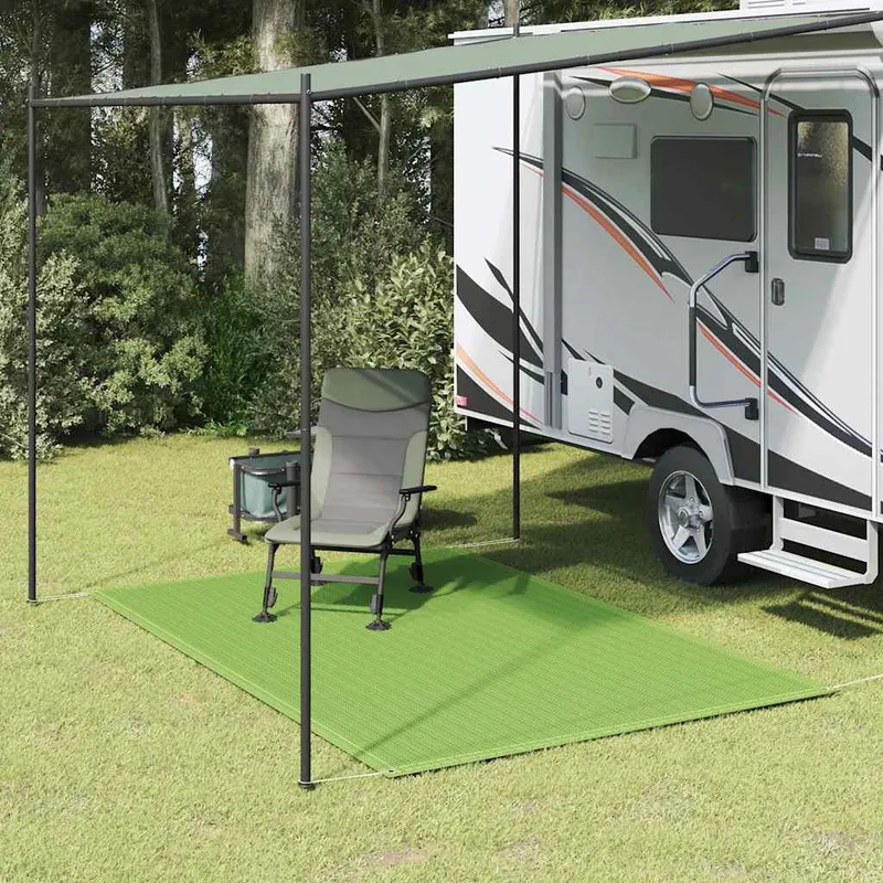 vidaXL Tältmatta ljusgrön 250×300 cm HDPE