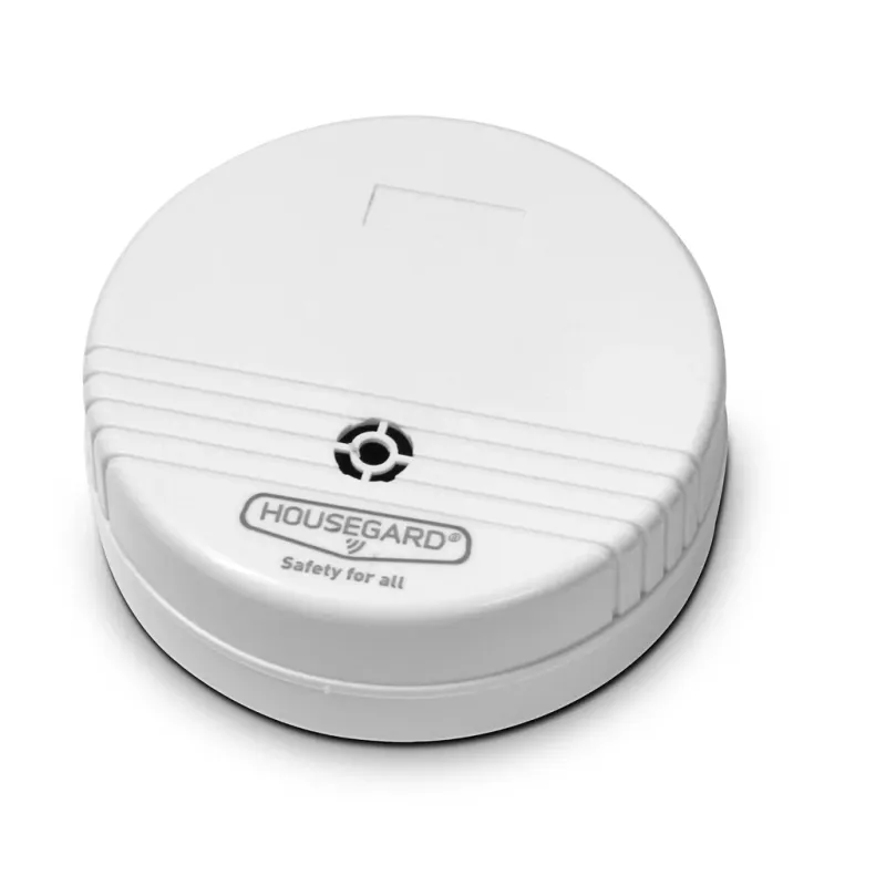 Housegard WA201S vattenlarm 85 dB trådlöst 9 V-batteri, vit