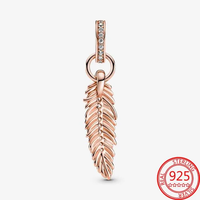 Nyhet 925 Sterlingsølv Liten Gul And Rosa Luftballong Anheng Passer Mote Armbånd Halskjede Smykker Gave Laging (#8978)