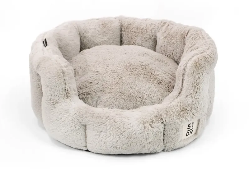 51 Degrees North Supersoft Kattbädd Rund Beige