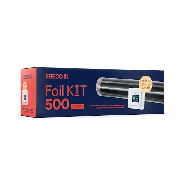 Ebeco Foil Kit 500 Golvvärmekit med värmefolie och termostat 43 cm (#0211)
