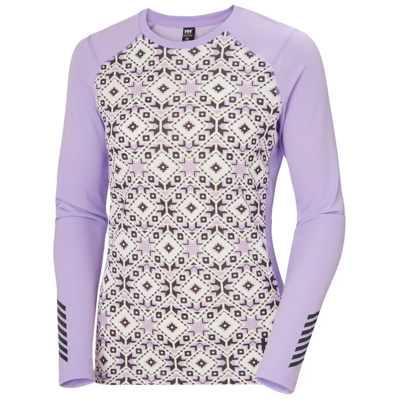 Helly Hansen Lifa Active Graphic Crew, Dam, Lila (#3959)