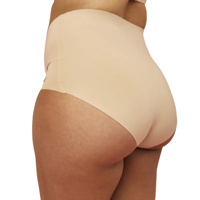 momkind Sömlösa trosor med hög midja Sand S 2-pack