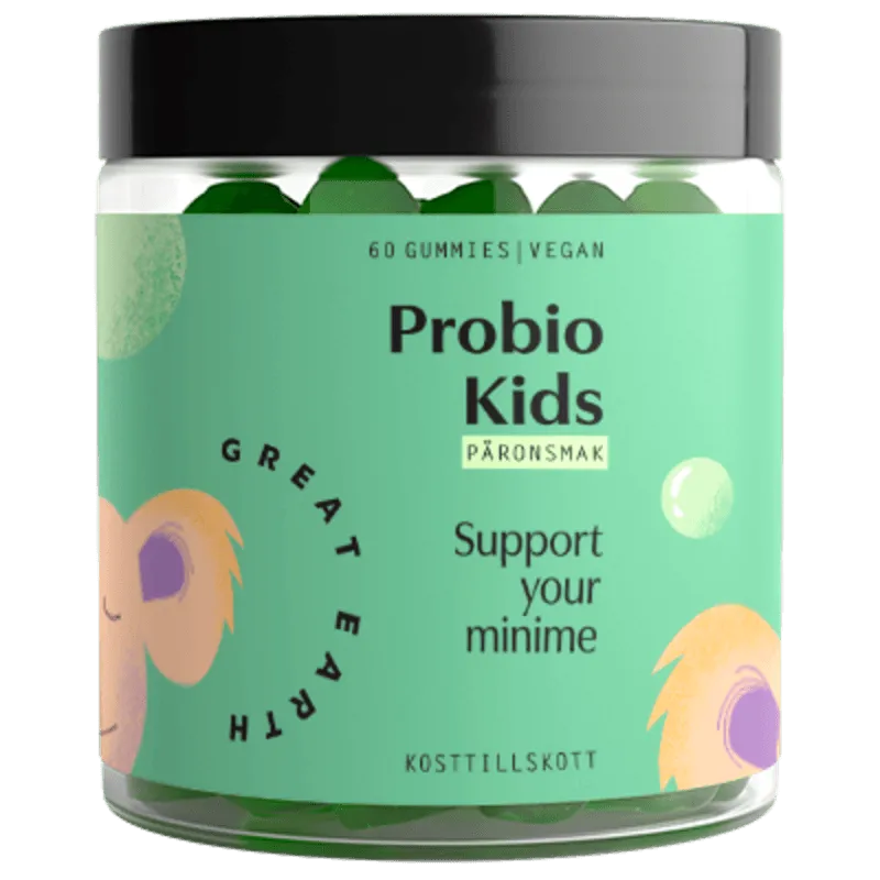 Great Earth Probio Kids, Päron, 60 Gummies