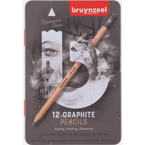 Grafitpennor Expression 12-set Bruynzeel