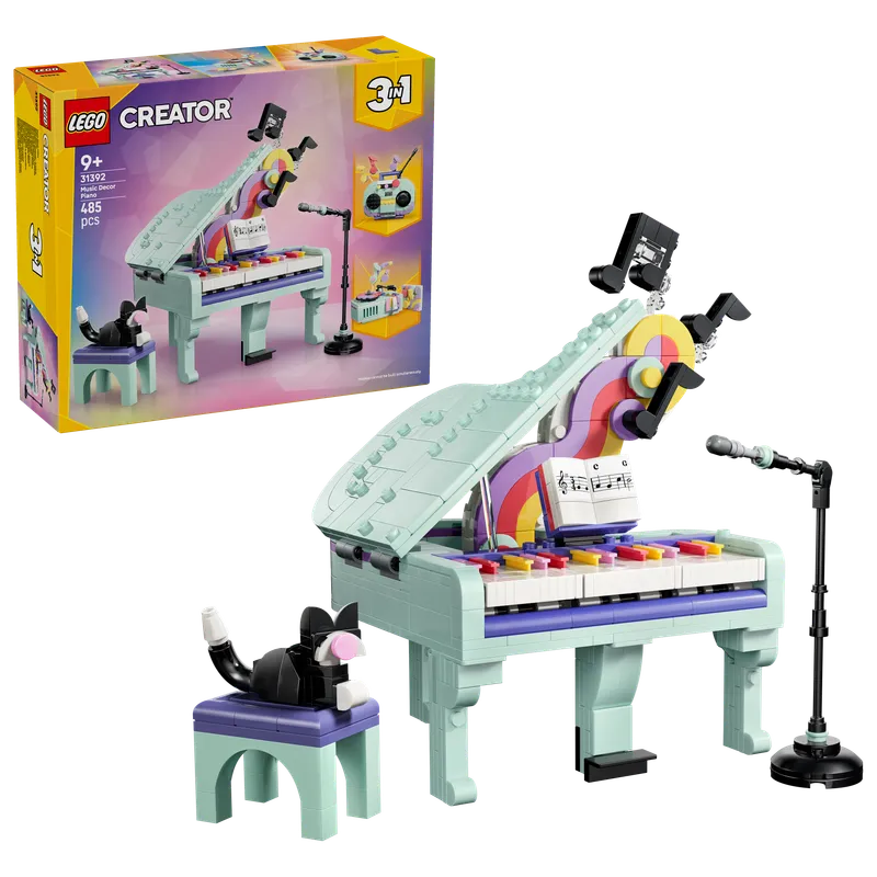 Flygel med musikdekorationer och katt LEGO® Creator (31392)