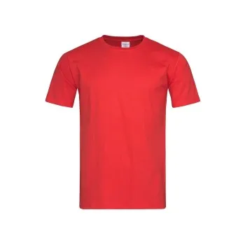 Stedman Classic-T Fitted For Men Röd bomull Medium Herr
