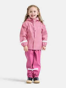 Didriksons Slaskeman Regnställ, Light Heather Pink, 100