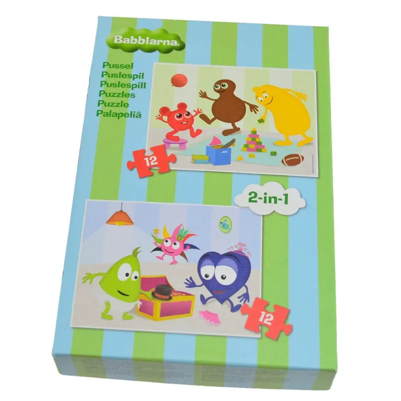 Barnpussel Babblarna 2i1 12 Bitar