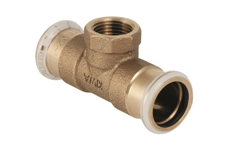 Geberit 1767446 T-rör invändig gänga, avstick 54 x 15 x 54 mm
