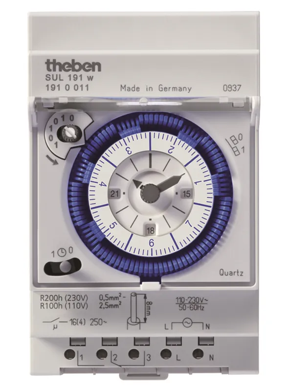 Theben 1910011 Kopplingsur 1 kanal, 110-230V