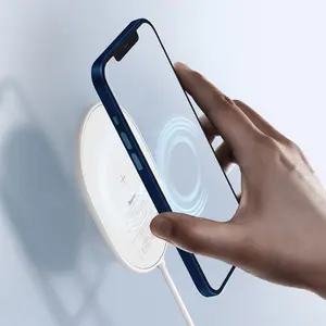 Trådlös laddare för iPhone 12, 15 W - Vit