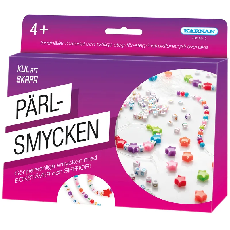 Kärnan Pyssel Kul Att Skapa Bokstavs- Och Sifferpärlor