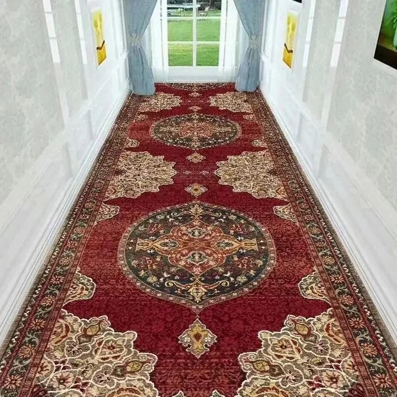 Gang Teppe Luksus marokkansk blomsterområde Teppe Hall Langløper Gangteppe Korridor Teppe av bryllupsdekor Passasjematte 40x60cm