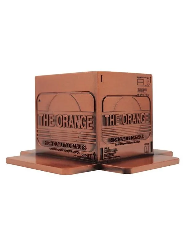 FaNaTtik - Metal Gear Solid 2 Replica Antique Gold Plated Cardboard Box