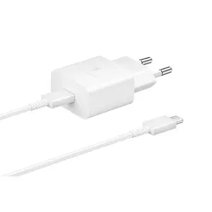 Nätladdare usb-c 15w pd afc + usb-c-kabel vit
