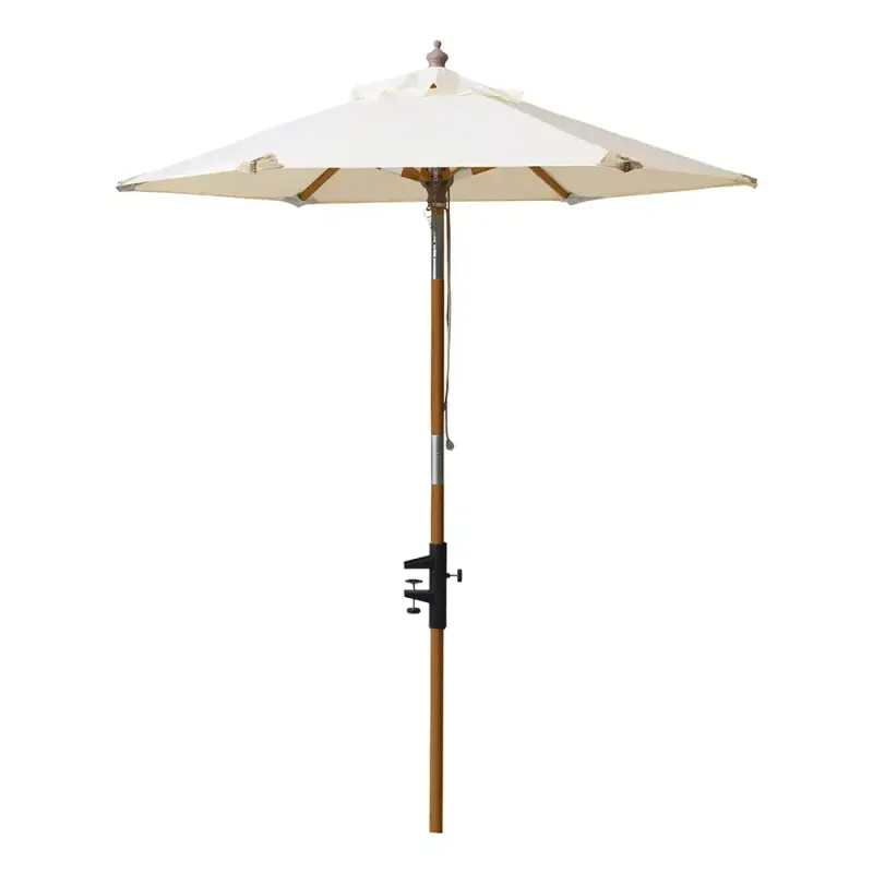 Cinas, Balkongparasoll 180 cm offwhite/teak