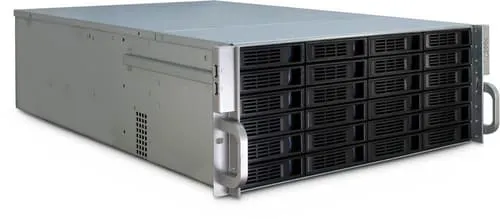 Inter-Tech IPC 4U-4424 - Chassi - Server (Rack) - Svart