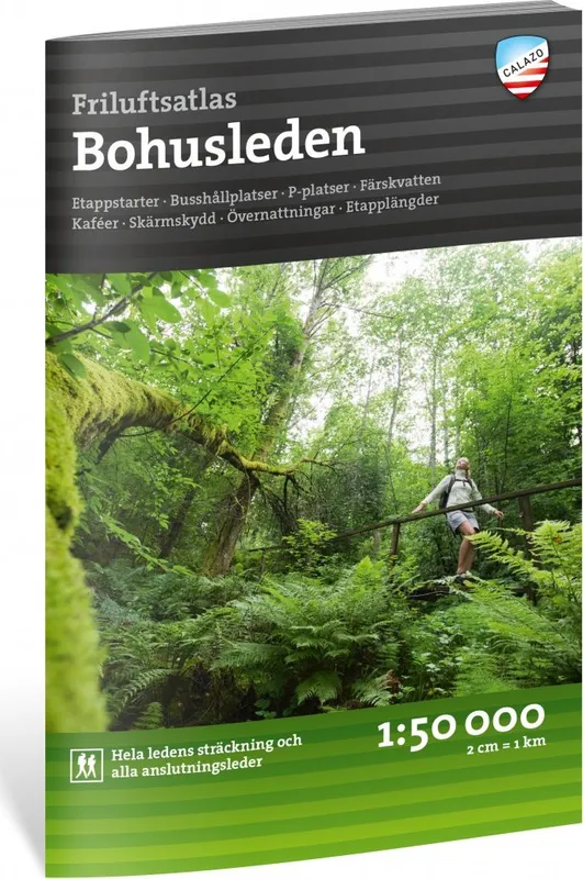 Calazo förlag Friluftsatlas Bohusleden 1:50.000 NoColour