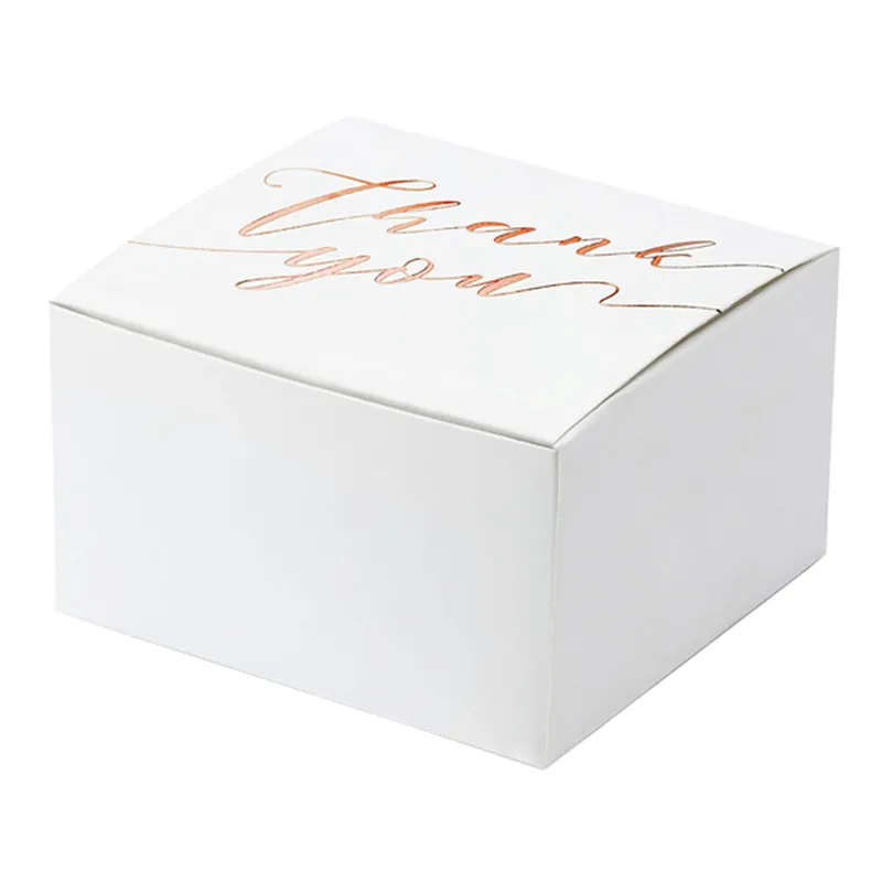 Presentaskar | 10-pack | Vita med texten ”Thank you”