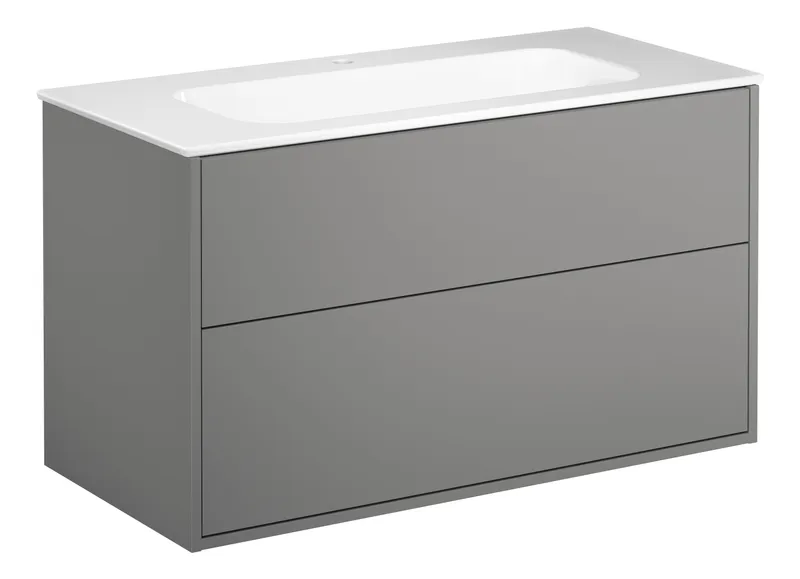 Gustavsberg Artic Kommod 100 cm, med tvättställ, 1 st bl.hål (#5148)