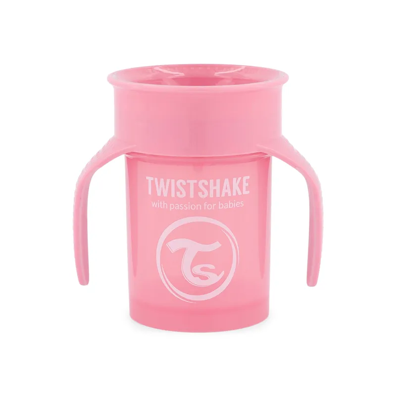 Twistshake 360 Cup Pastel Pink 6+m