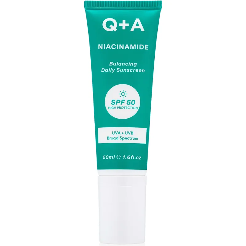 Q+A Niacinamide Balancing Face Sunscreen SPF 50 50 ml