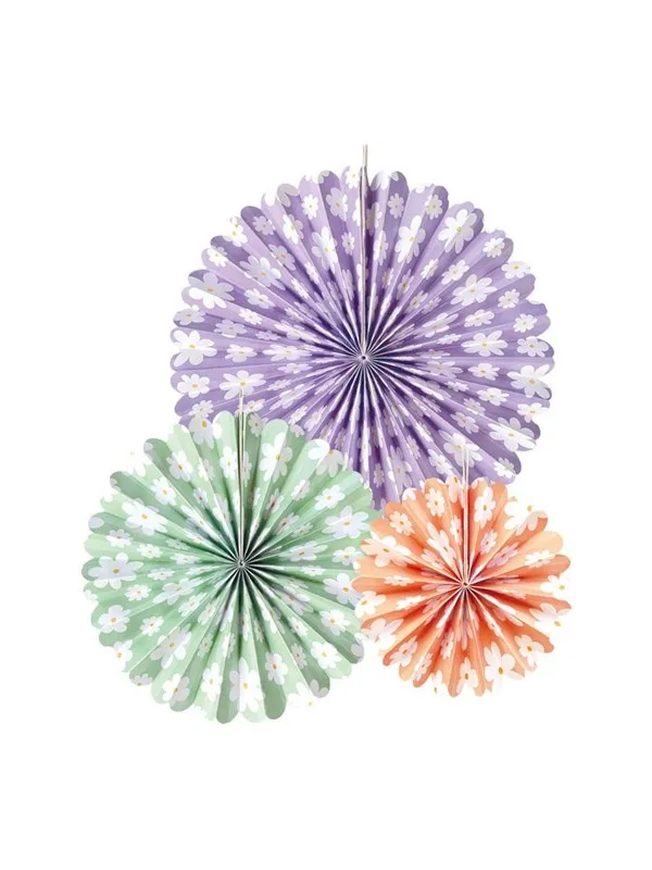 Pappersfjädrar Daisies - 3-pack