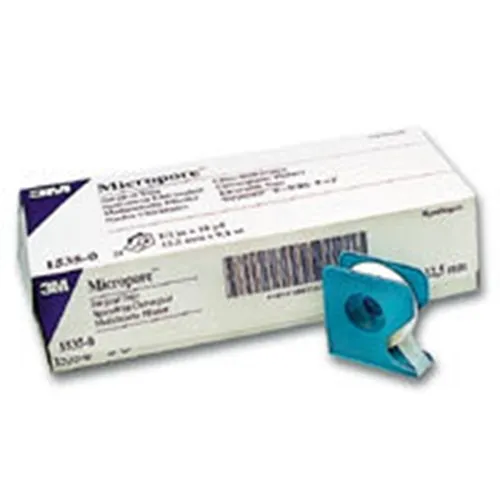 Häfta papper Micropore - 5cmx9,1m vit hållare - 6 st
