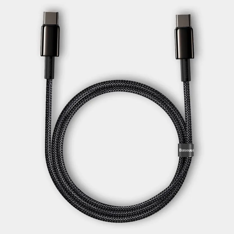 Baseus Tungsten Gold Cable Type-C to Type-C 100W 1m (black)
