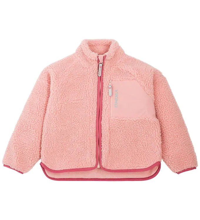 Viking Fleecejacka - Teddy - Speltidspilar - Light Pink