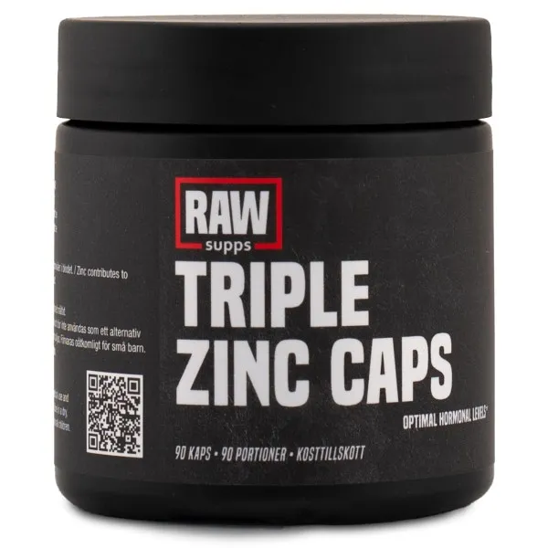 RAW Triple Zinc Caps, 90 kaps
