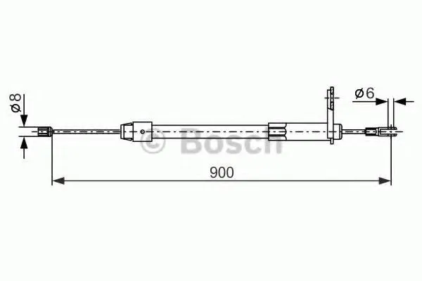 BOSCH 1 987 477 847 Handbromsvajer
