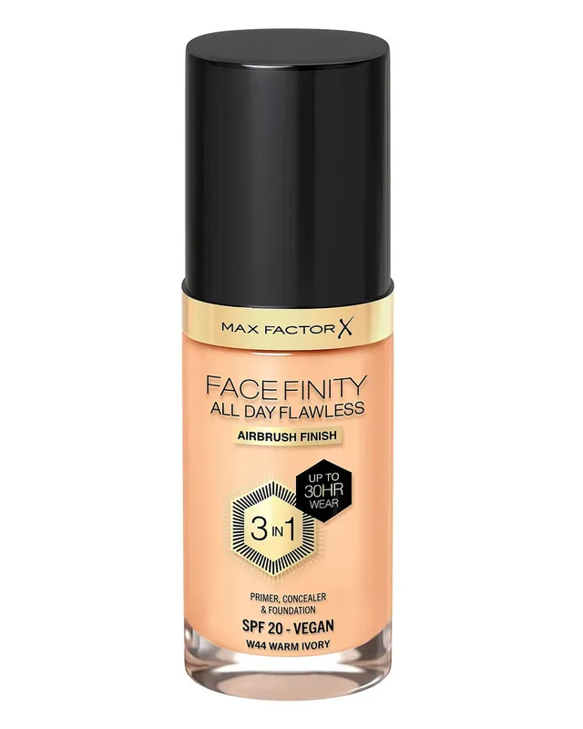 Max Factor Facefinity All Day Flawness 3in1 Liquid Foundation 44 Warm ivory