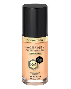 Max Factor Facefinity All Day Flawness 3in1 Liquid Foundation 44 Warm ivory