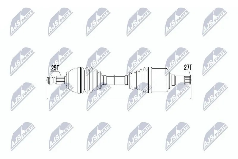 Drivaxel NTY NPW-ME-017