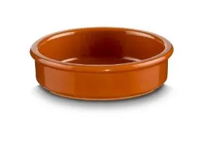 Skål Terracotta Regas Ø130×30 mm Rustik Rød/Brun