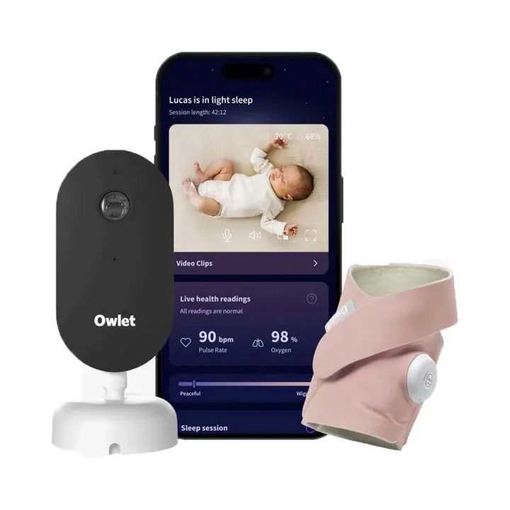 Owlet Dream Duo All-in-One Smart Babymonitor System (3rd Gen), Dusty Rose